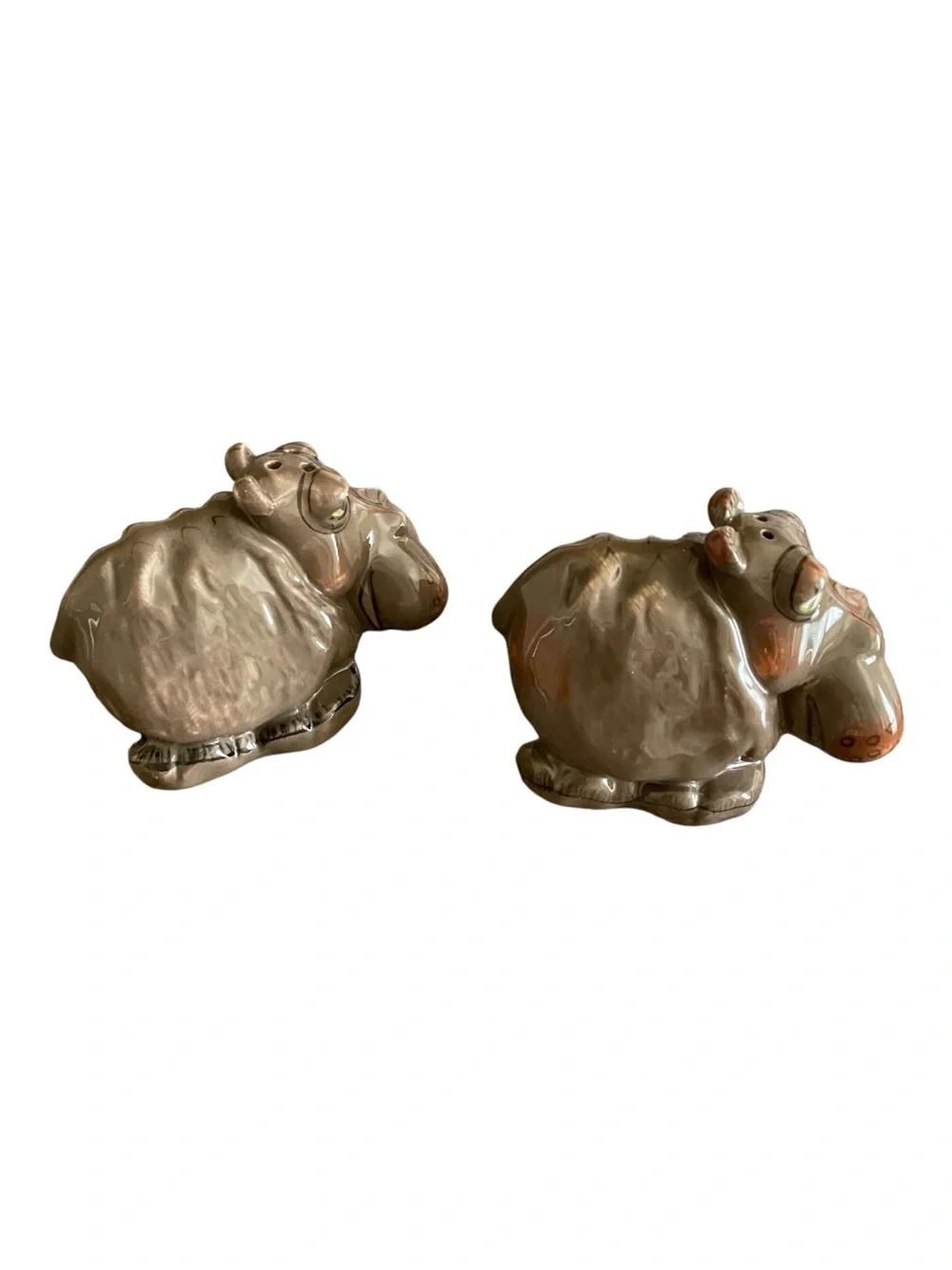 Vintage ceramic hippopotamus